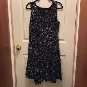 Torrid Black with blue hearts dress